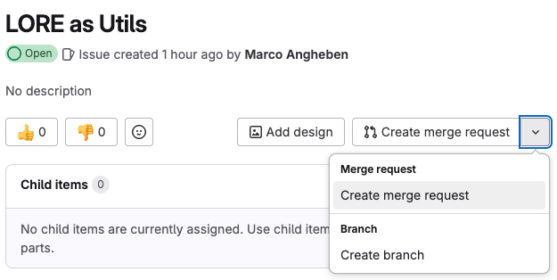 Create a Merge Request